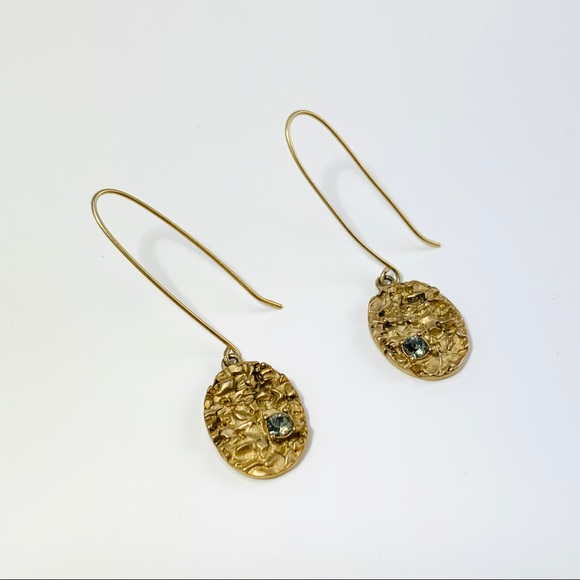 KENNETH COLE Gold And Crystal Drop Earrings - Picture 4 of 7